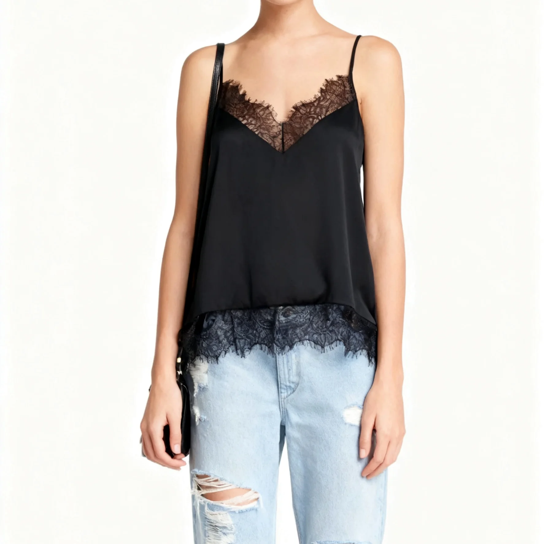 haut débardeur noir